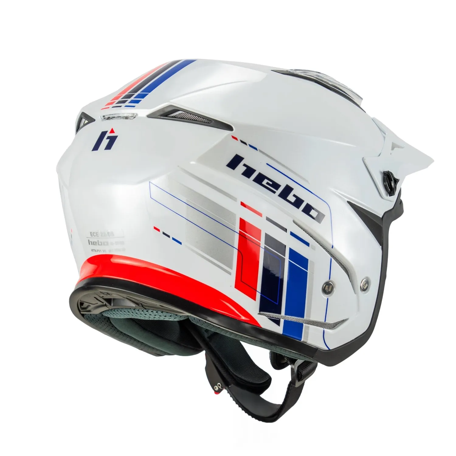 Hebo Zone 5 casco trial bianco ECE 22-06