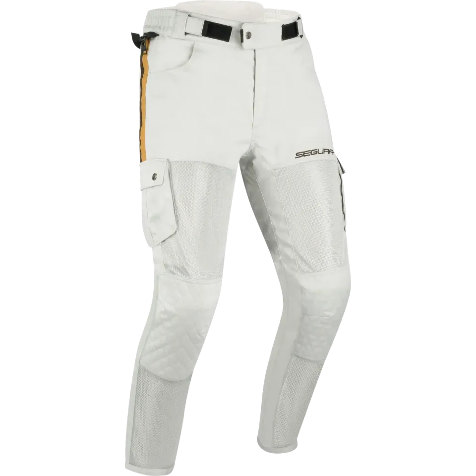 Segura Mojo pantaloni moto tessuto Grigio Marrone slim