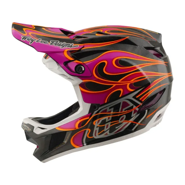 Troy Lee Designs D4 Carbon Casco Integrale Carbon Magenta