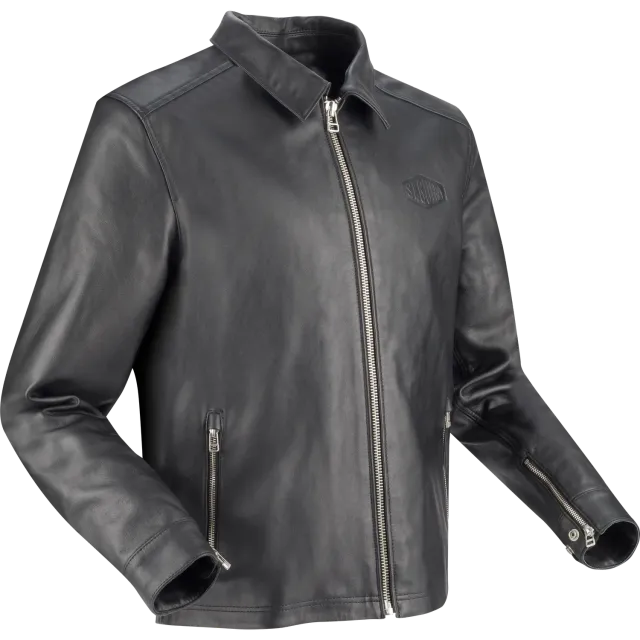 Segura Bogart giubbotto moto pelle nero uomo