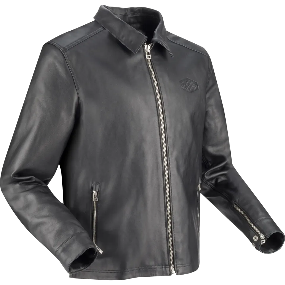 Segura Bogart giubbotto moto pelle nero uomo