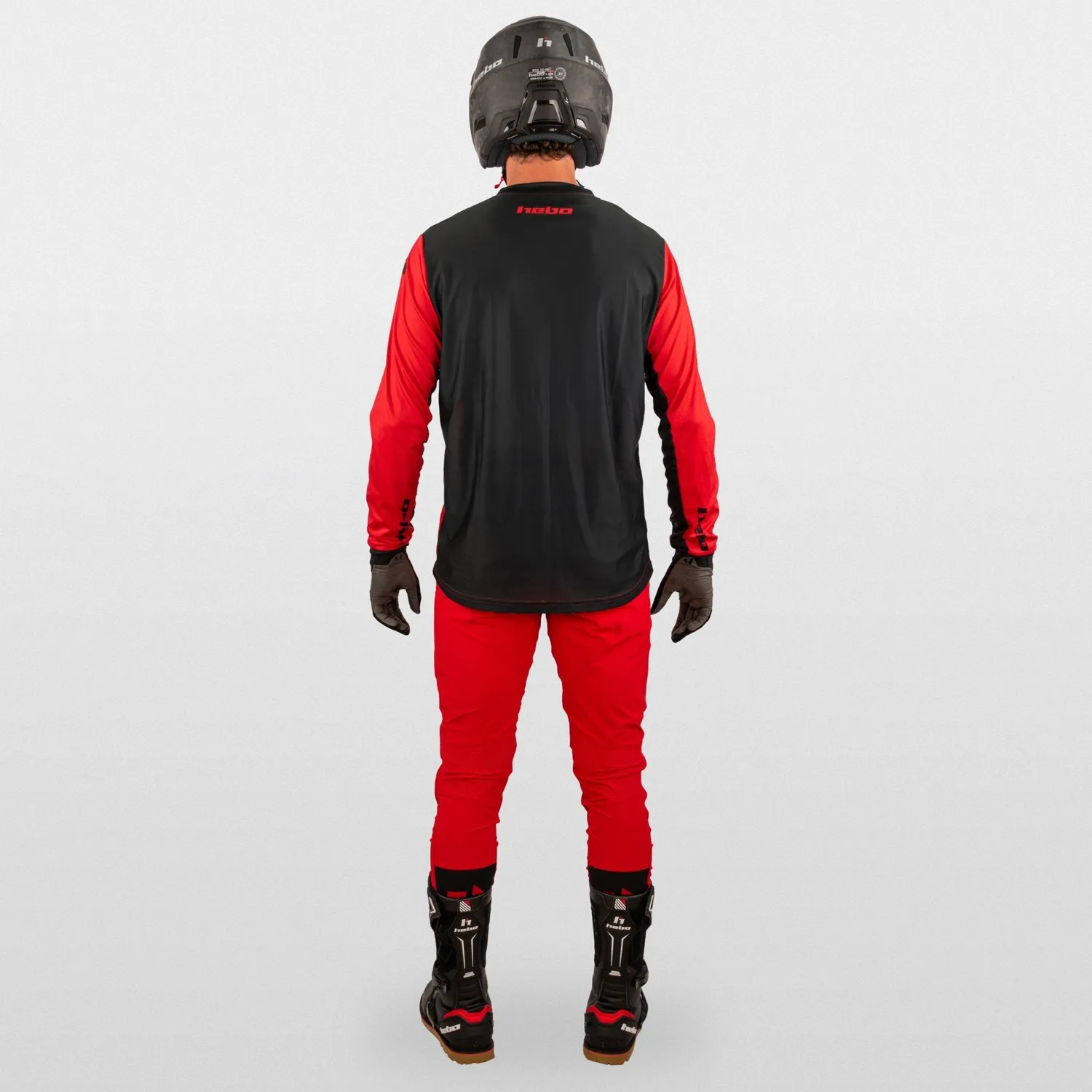 Hebo Tech maglietta tecnica rossa traspirante UPF50