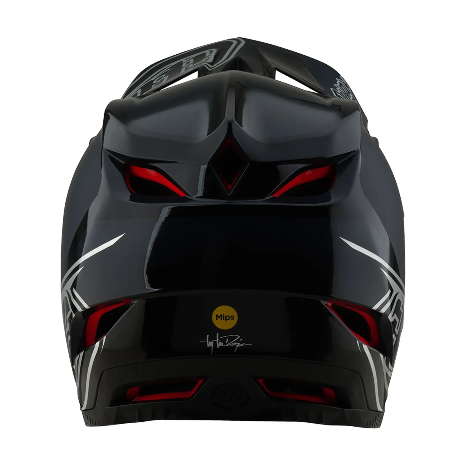 Troy Lee Designs D4 Shadow Black casco integrale nero MIPS
