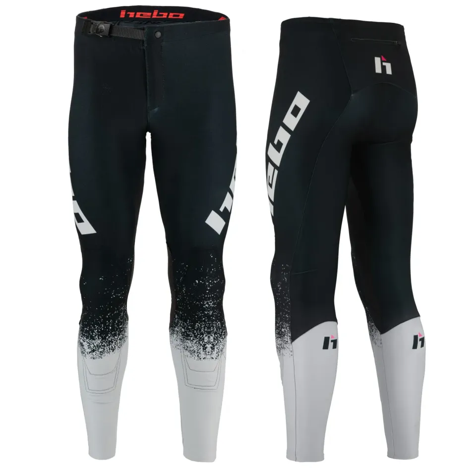 Hebo Pro Trial V Dripped pantaloni trial bianchi