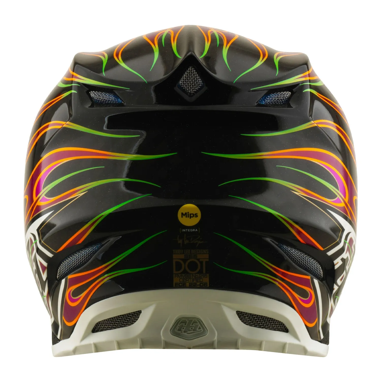Troy Lee Designs SE5 Carbon casco moto nero viola Mips