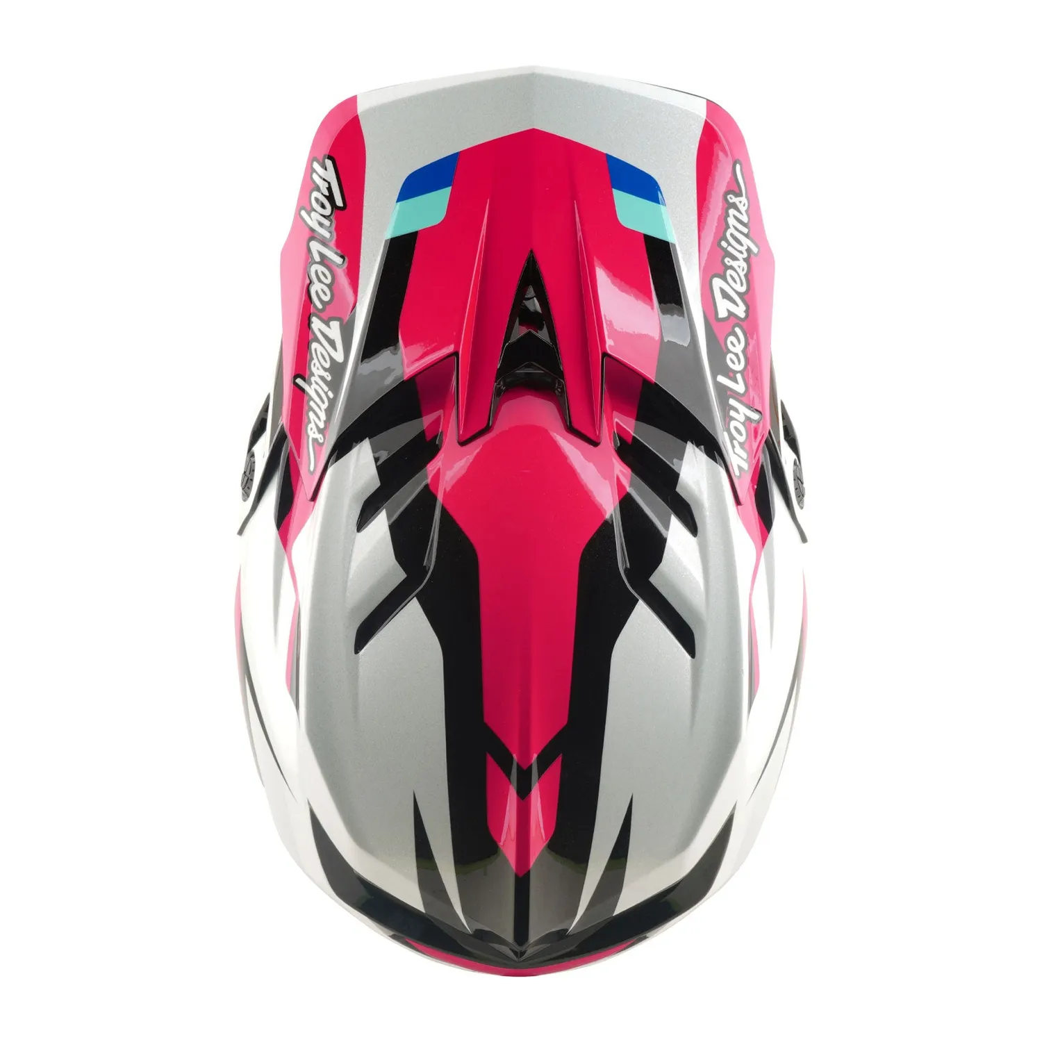Troy Lee Designs D4 Polyacrylite casco integrale magenta Mips