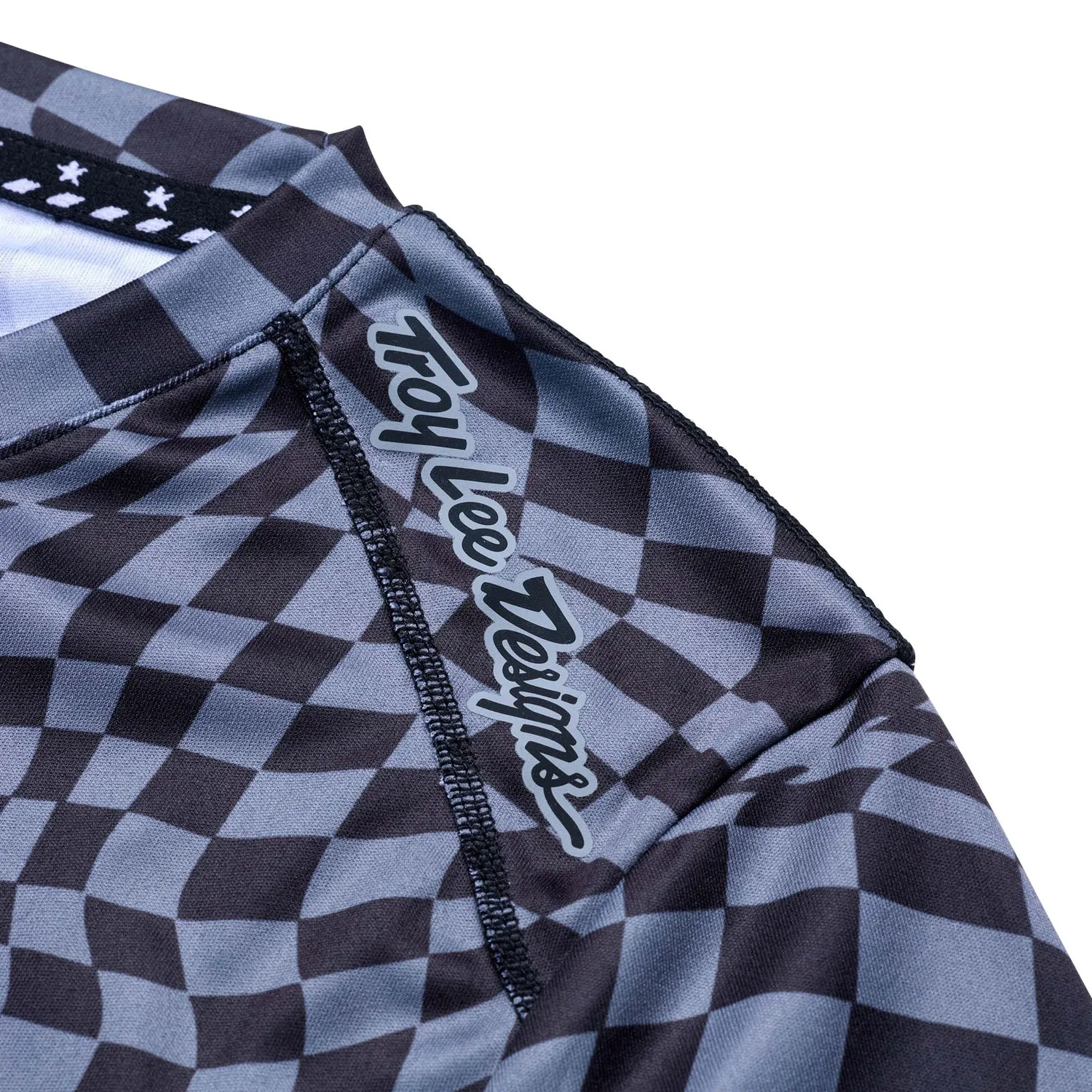 Troy Lee Designs Lilium SS Twisted Checkers maglia mtb nero