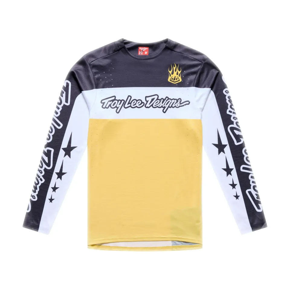 Troy Lee Designs Sprint Pro Yo Moto maglia bici butter