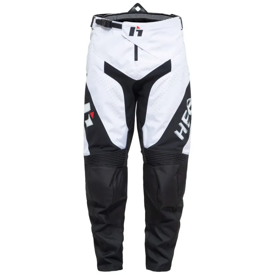 Hebo Stratos Jail pantaloni motocross bianchi elastici