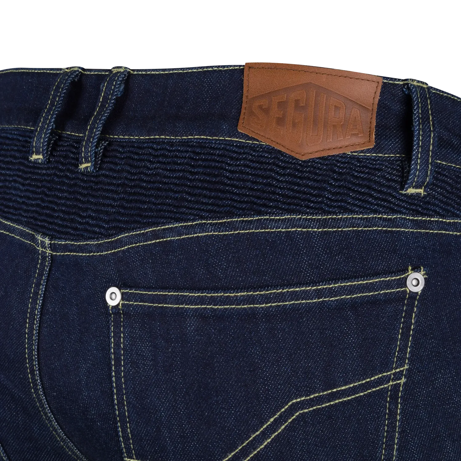 Segura Osborn jean moto uomo blu con protezioni