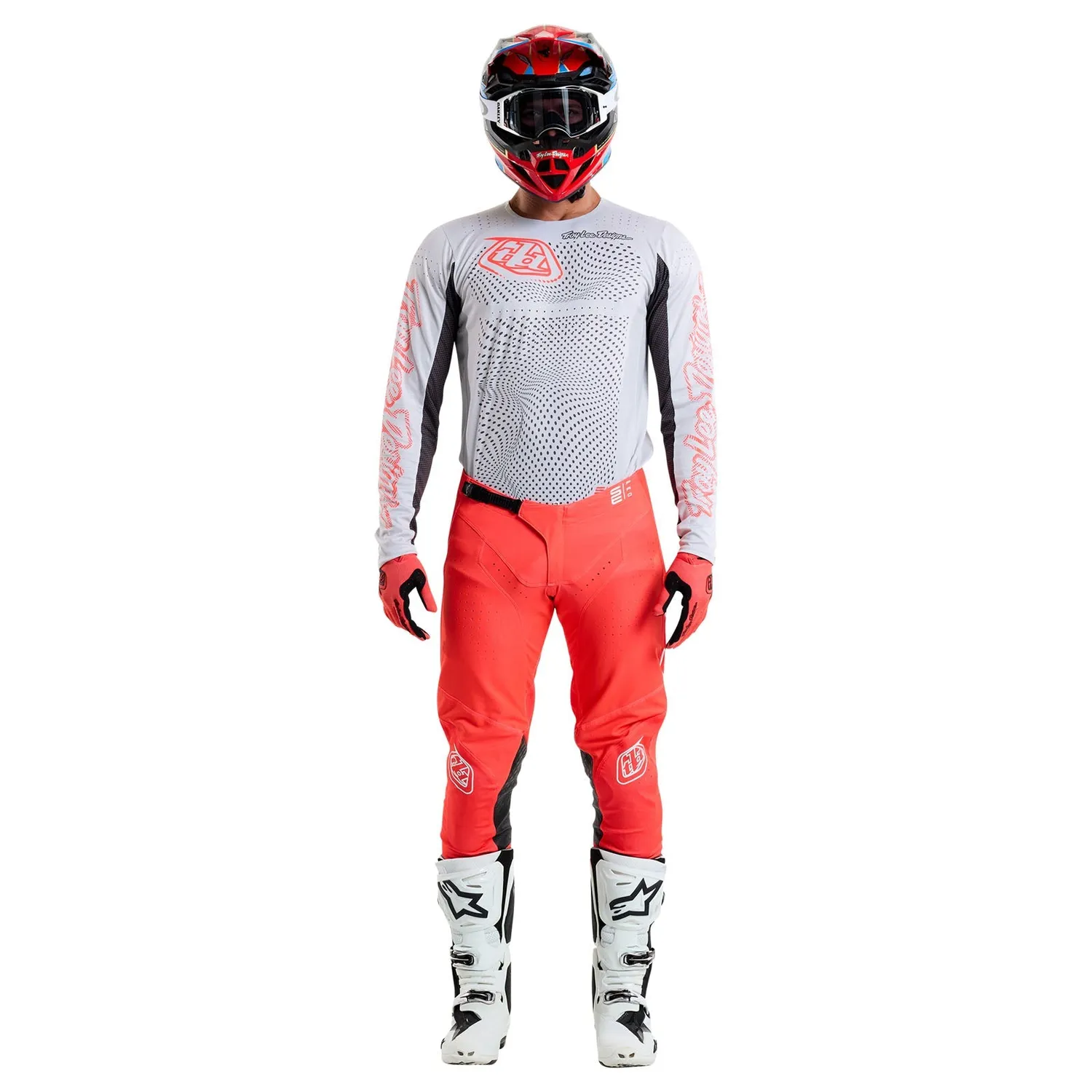 Troy Lee Designs SE Pro Vectra maglia moto Chalk traspirante