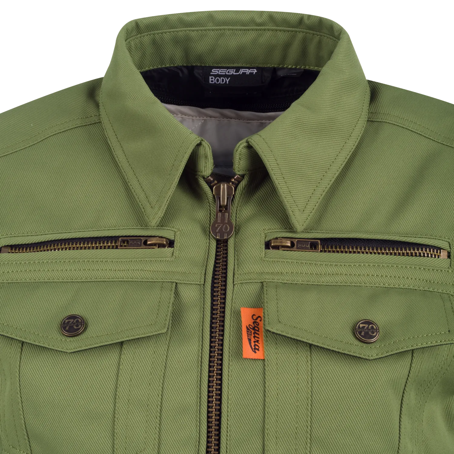 Segura Lady Patrol giacca moto donna kaki impermeabile