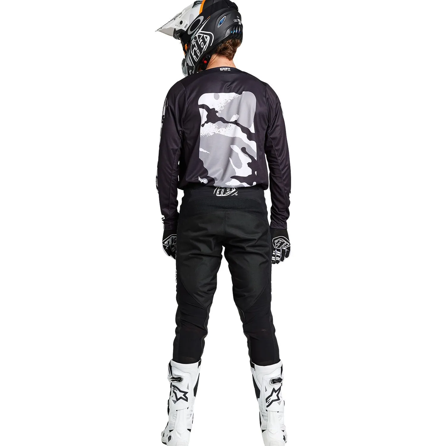 Troy Lee Designs GP Pro Boxed maglia moto nero bianco
