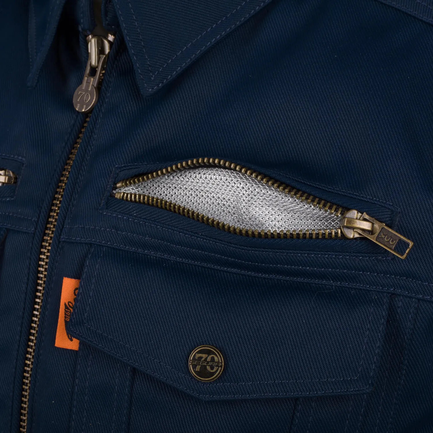 Segura Patrol giacca moto uomo blu impermeabile