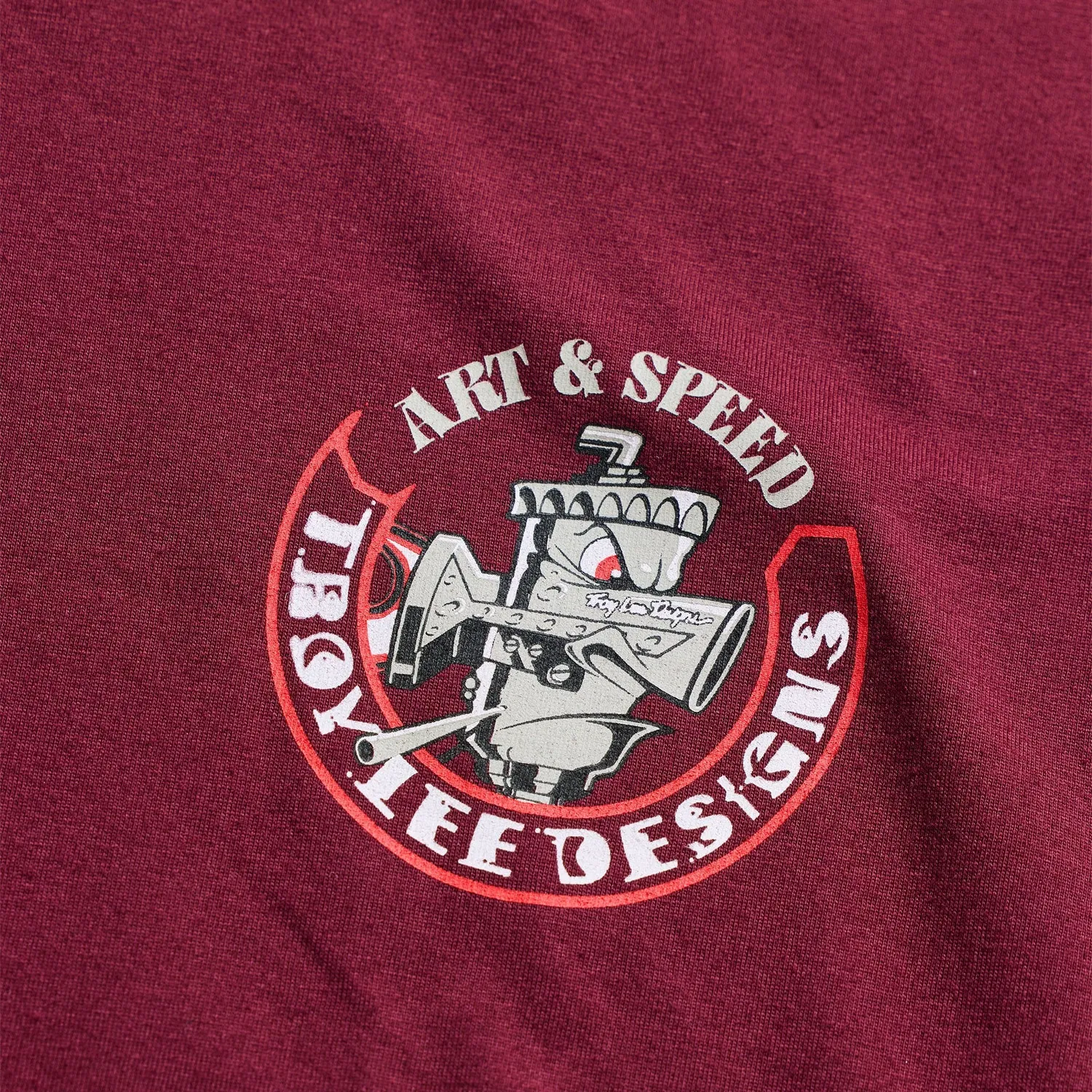 Troy Lee Designs Carb Club Maglia Manica Lunga Sangria