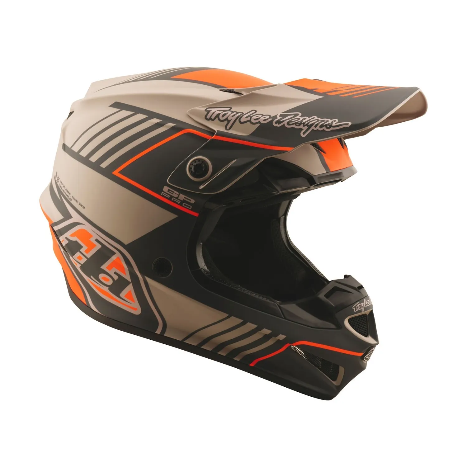 Troy Lee Designs GP Pro MIPS casco moto Taupe ventilato