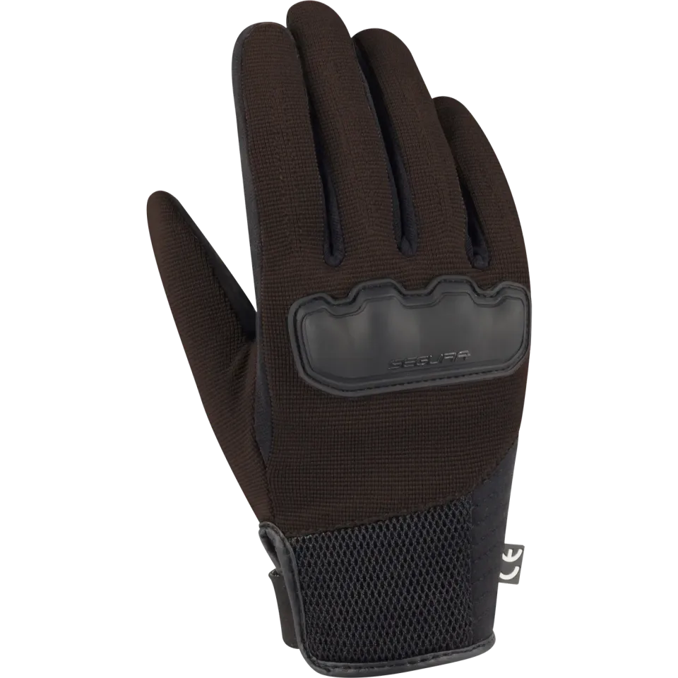 Segura Lady Eden guanti moto donna nero marrone tessuto