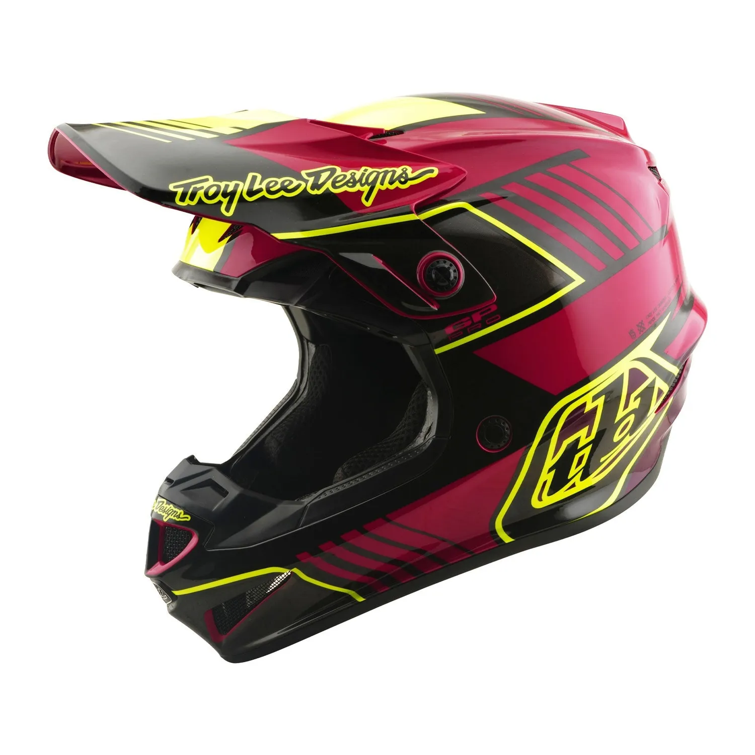 Troy Lee Designs GP Pro Segment casco cross bambino Fuchsia Mips