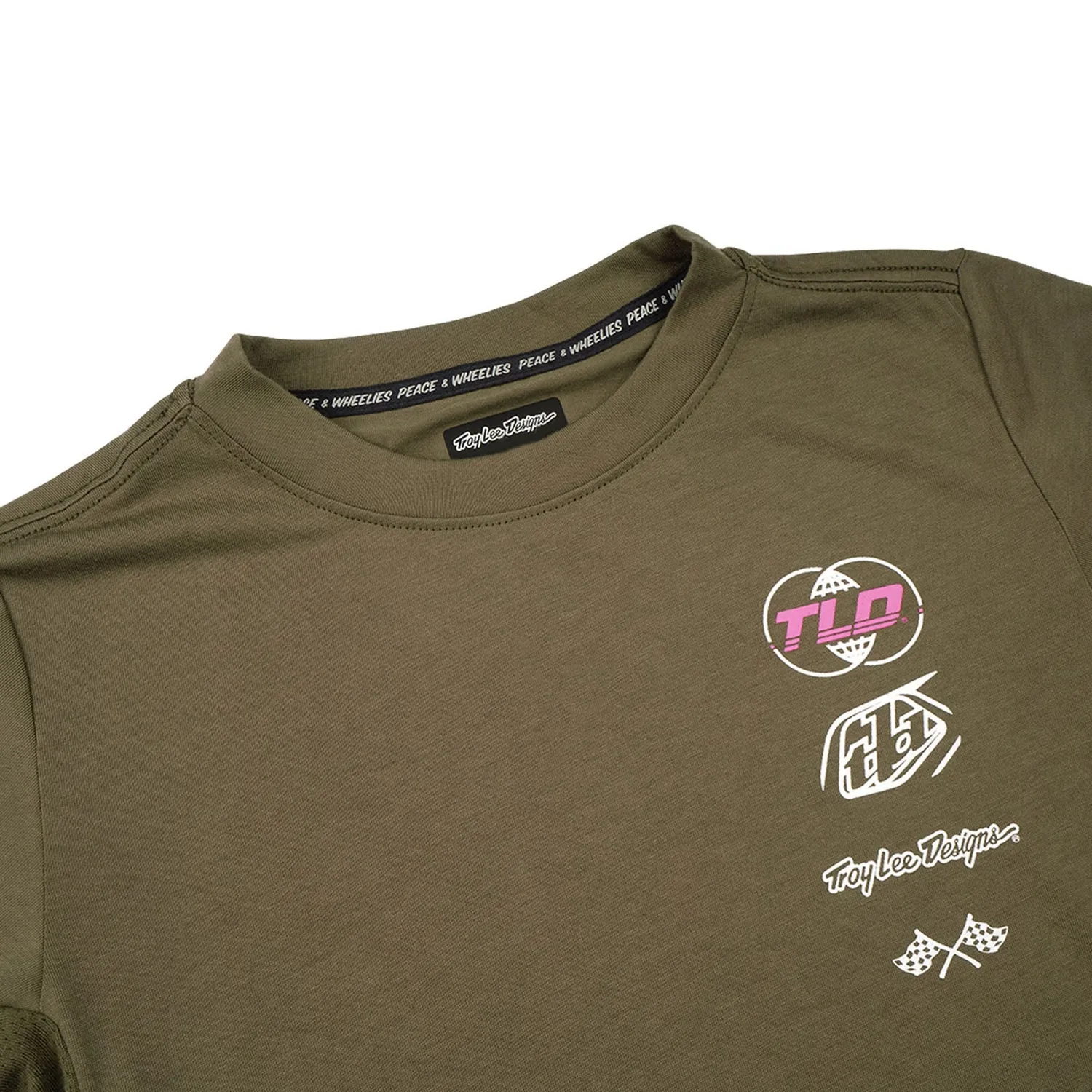 Troy Lee Designs Skyline Worldwide maglia bimbo verde Caper
