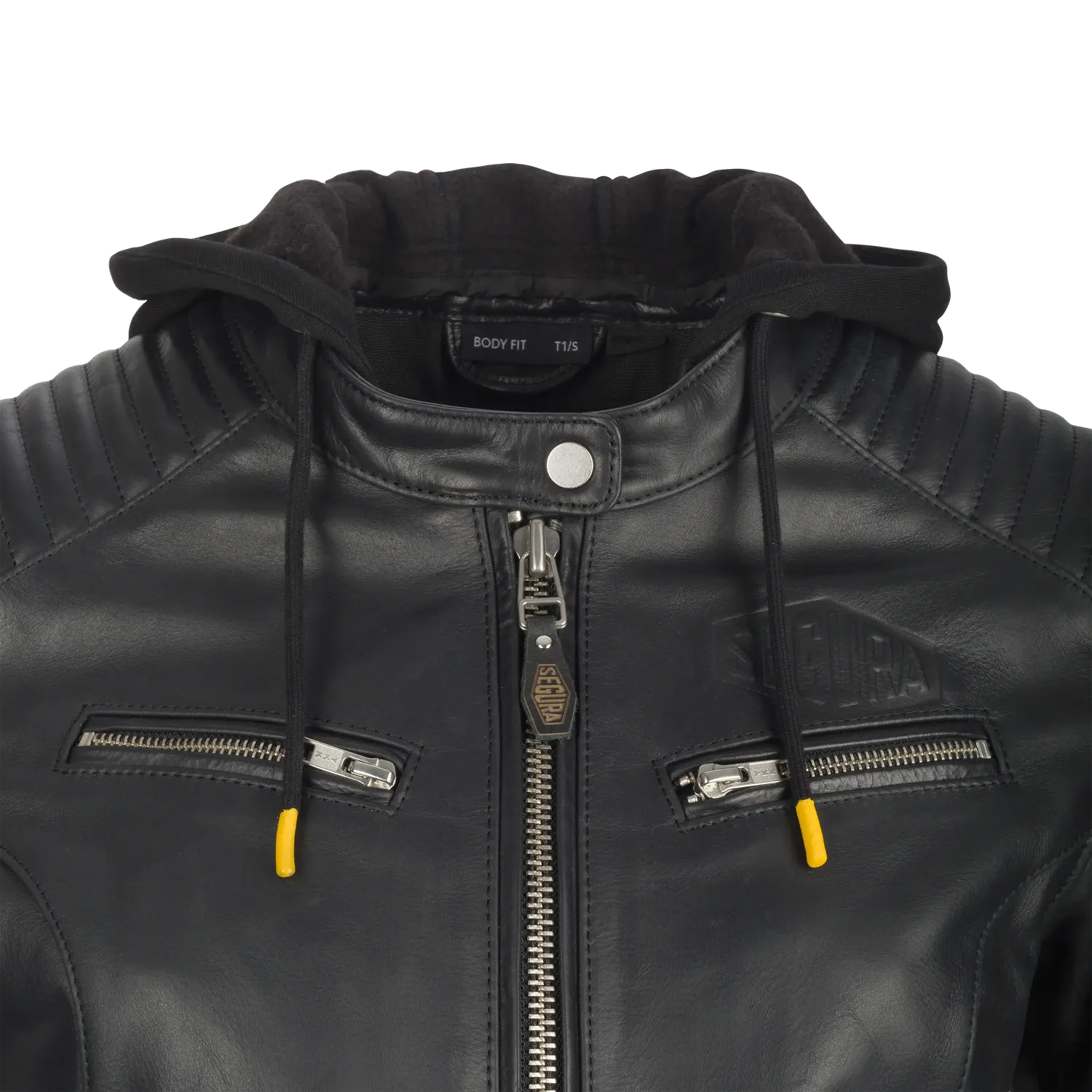 Segura Lady Dorian 2 giacca moto pelle donna nero cappuccio