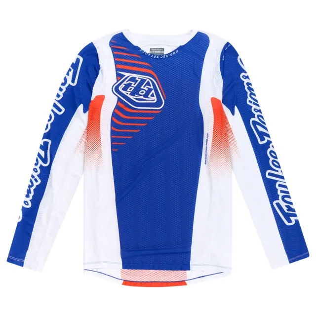 Troy Lee Designs GP Pro Air Ripple maglia moto blu arancione traspirante