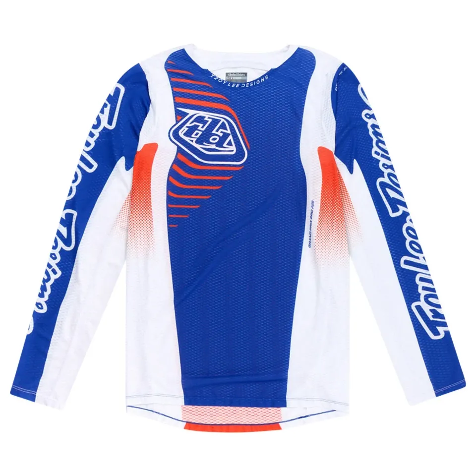 Troy Lee Designs GP Pro Air Ripple maglia moto blu arancione traspirante