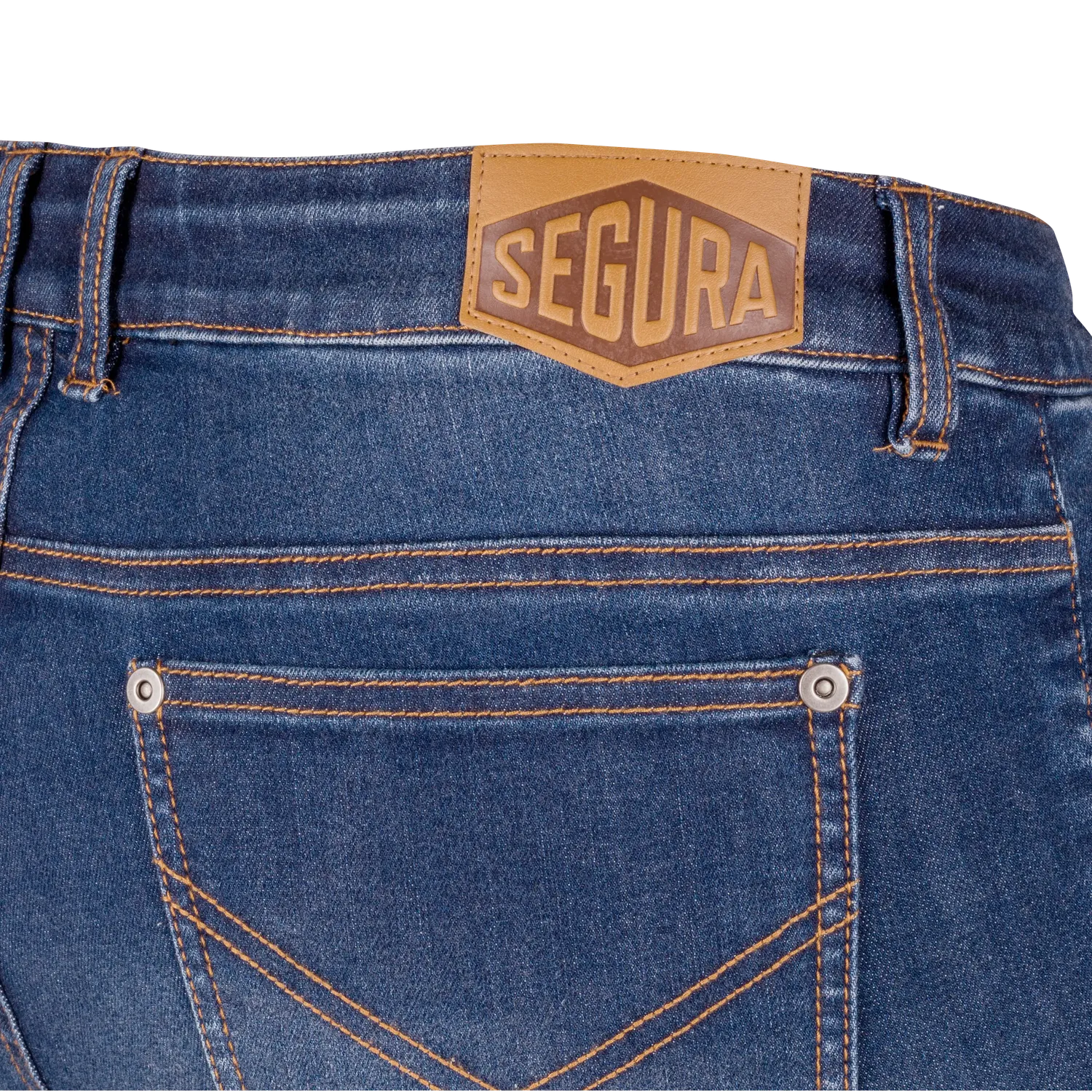 Segura Hunky jeans moto uomo blu cordura stretch protezioni CE