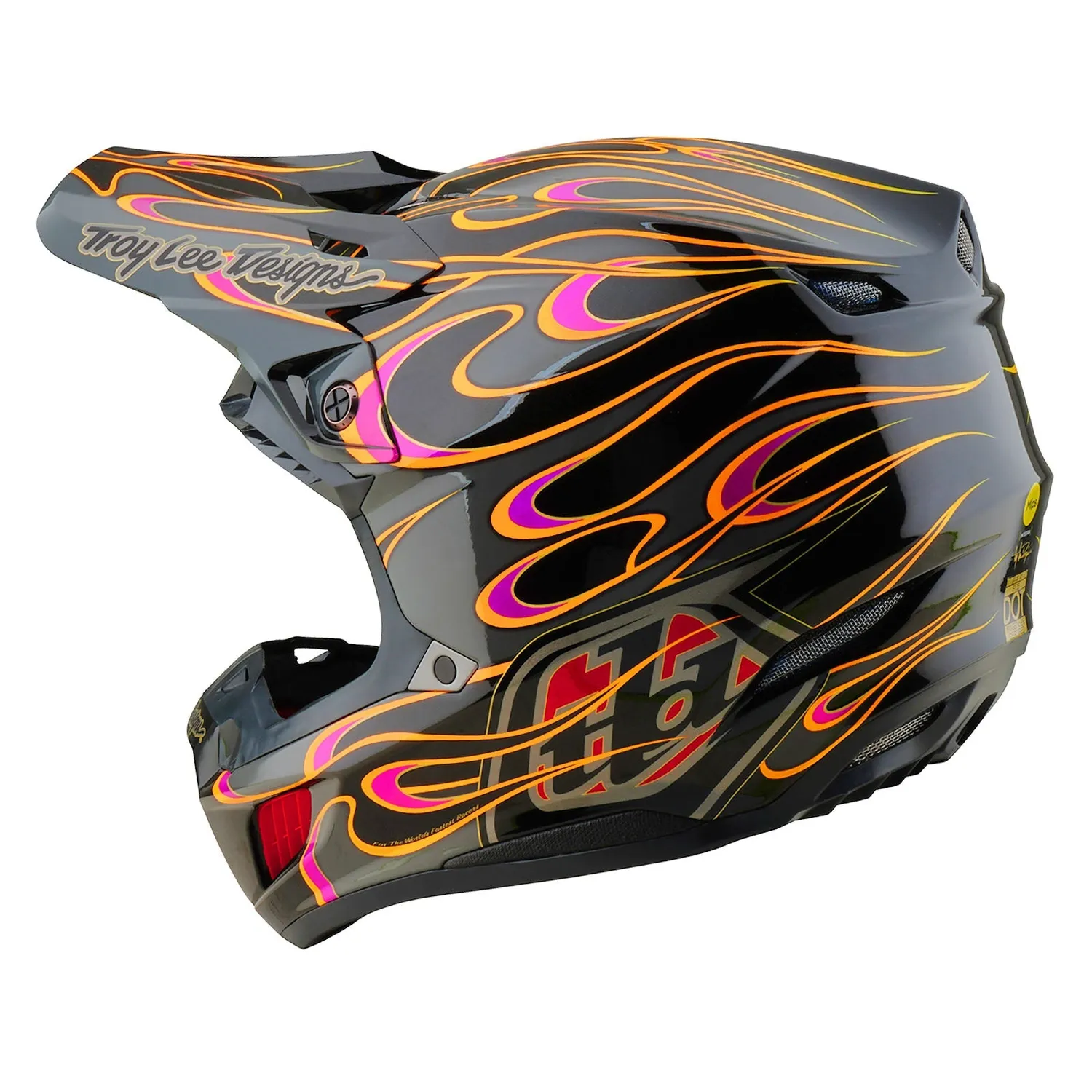 Troy Lee Designs SE5 Composite MIPS casco moto nero grigio