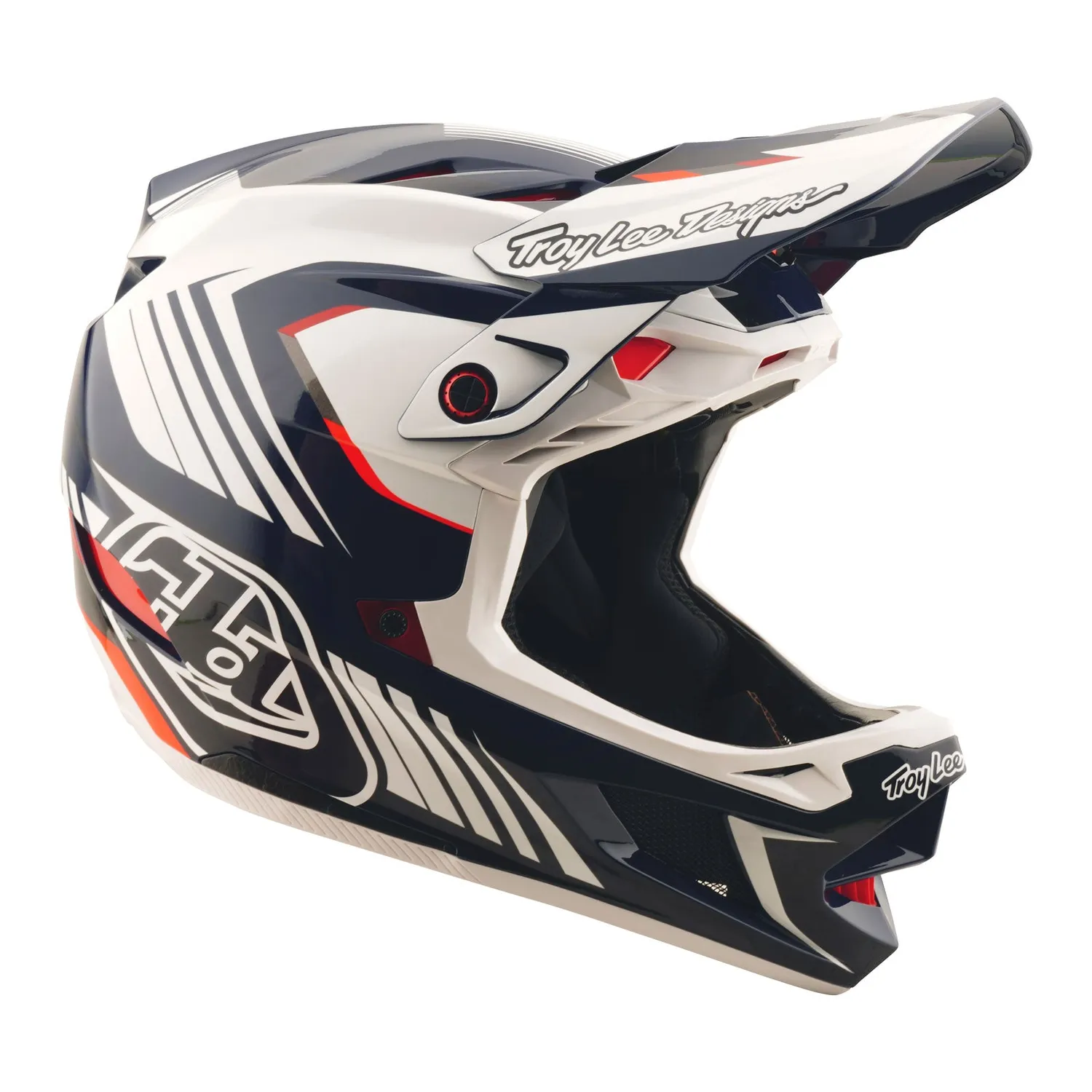Troy Lee Designs D4 Polyacrylite casco MTB integrale blu