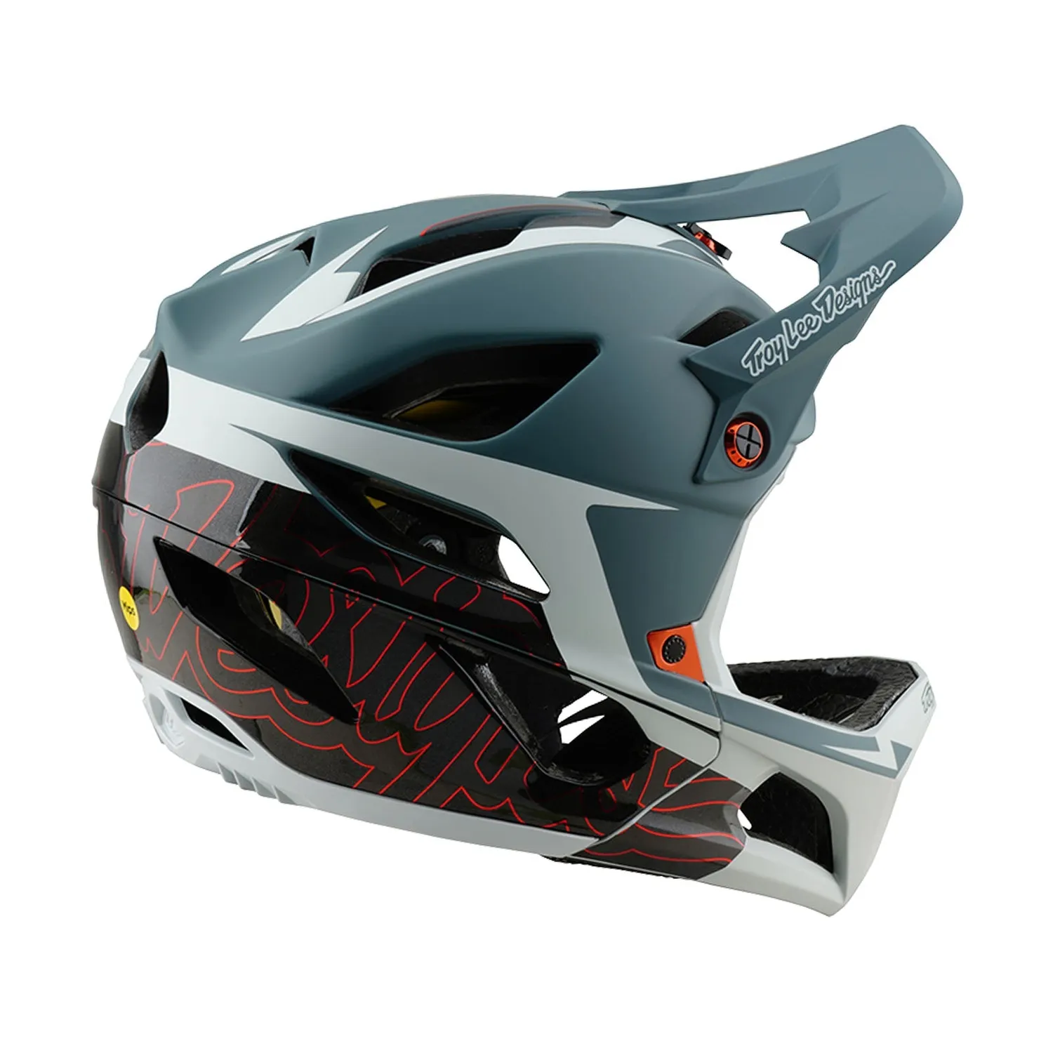 Troy Lee Designs Stage MIPS casco mtb integrale smoke