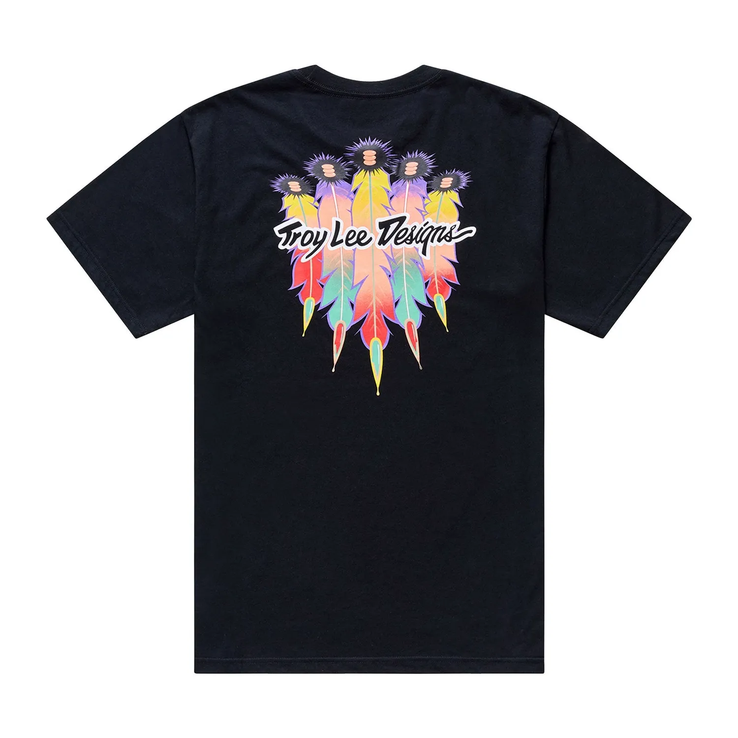 Troy Lee Designs Feathers T-Shirt Nera Manica Corta