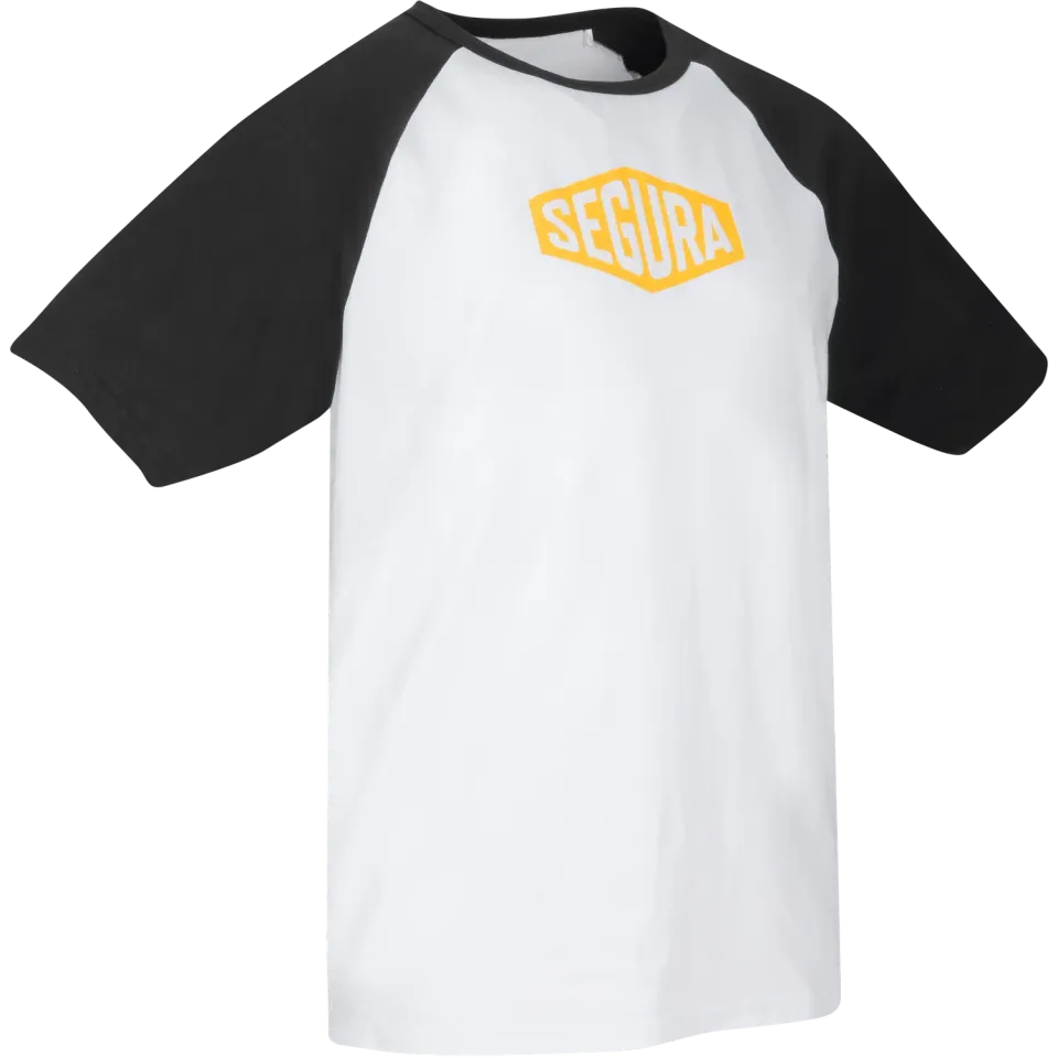 Segura First t-shirt uomo nero/bianco cotone bio elasticizzata