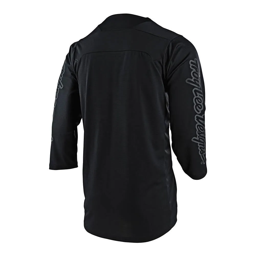 Troy Lee Designs Ruckus Solid Black maglia mtb manica 3/4