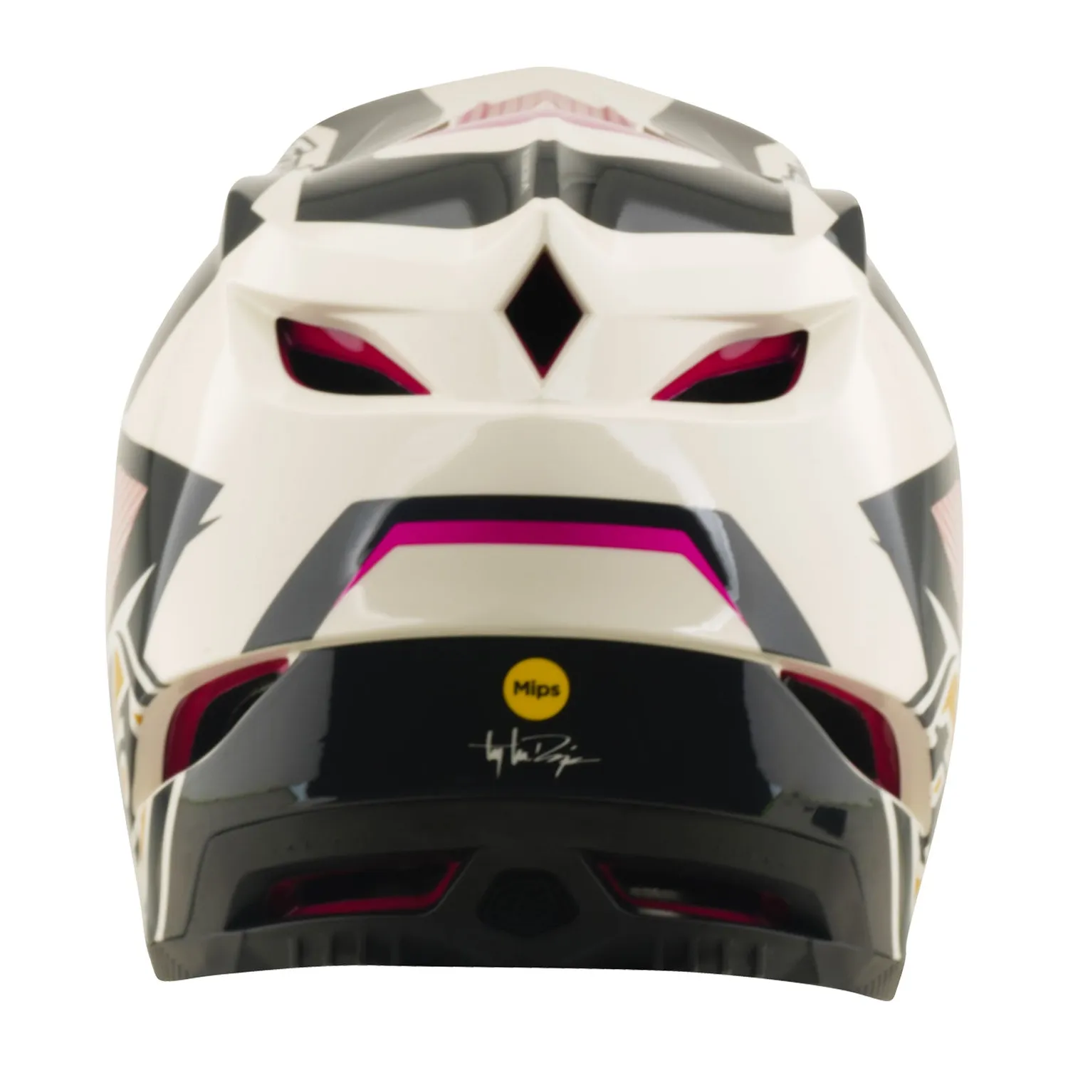 Troy Lee Designs D4 Polyacrylite casco integrale Acid Fuchsia MIPS