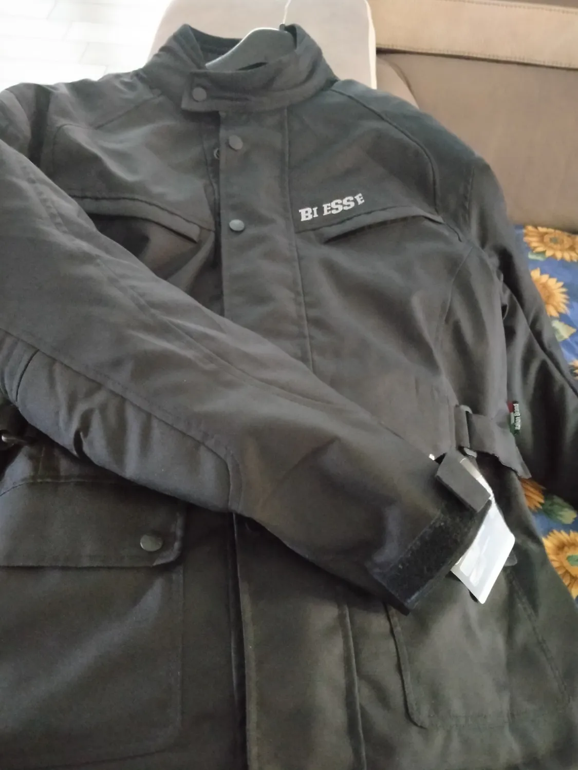 Bi Esse Giacca Moto Tessuto Cordura Impermeabile Nero 3XL