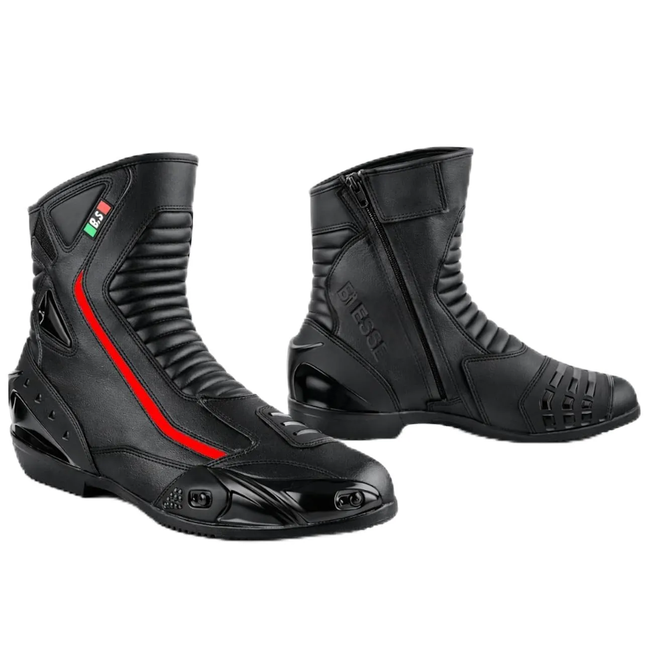 Bi Esse Stivali Moto Pelle Impermeabili 44 EU Neri