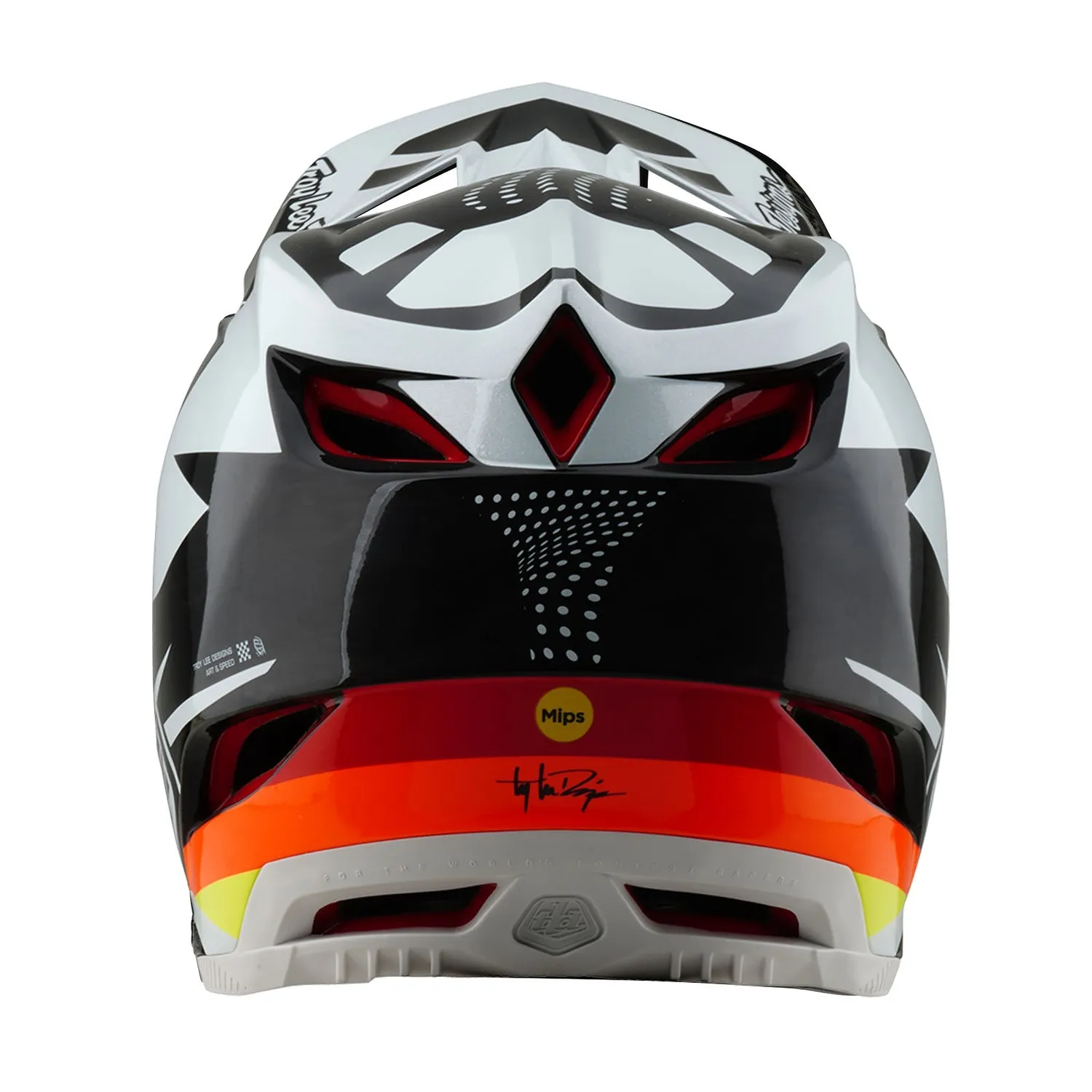Troy Lee Designs D4 Carbon casco integrale Optic Black MIPS