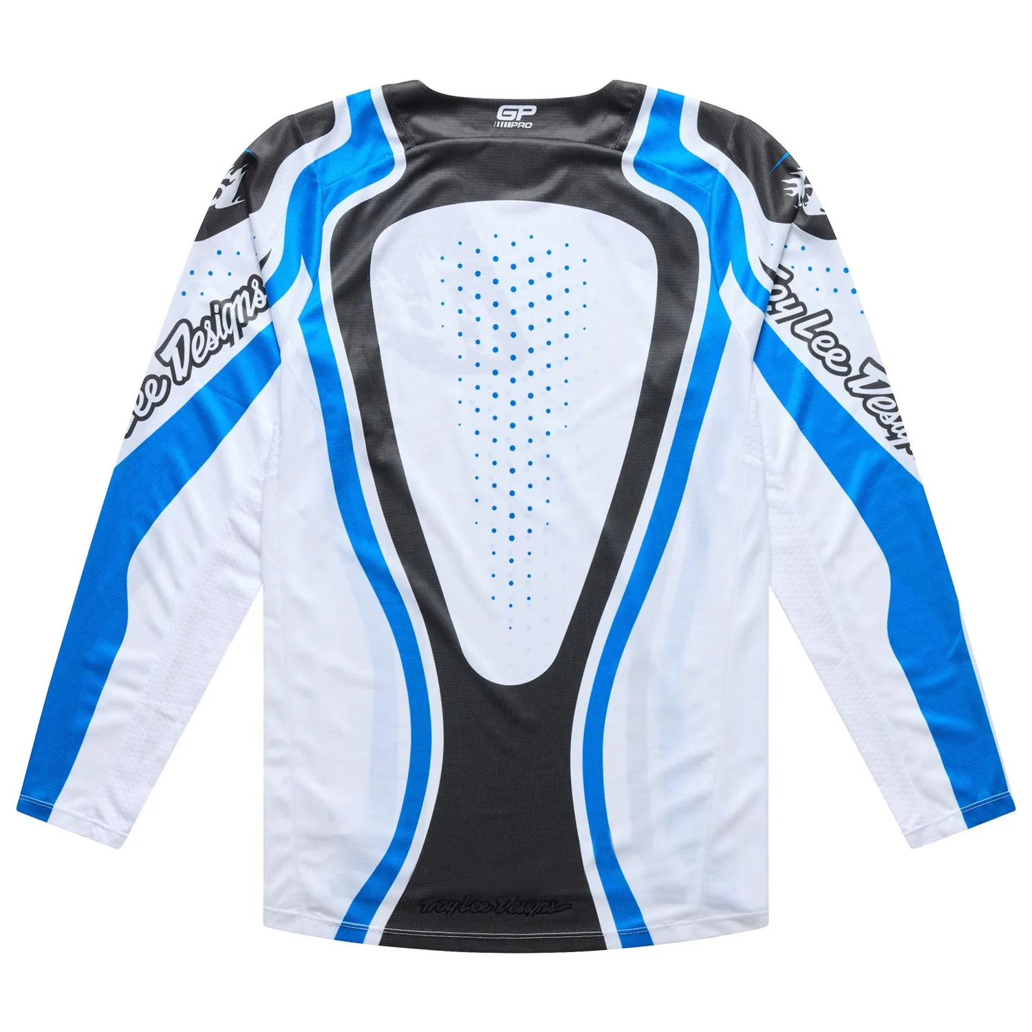 Troy Lee Designs GP Pro Roller Maglia Moto Bianco Blu quotidiana
