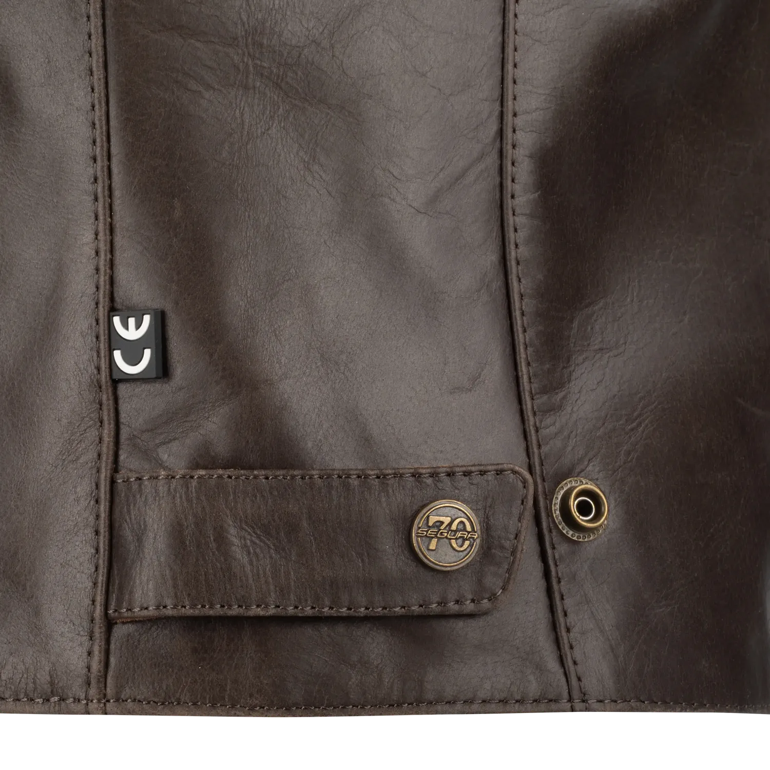 Segura Lady Laxey giacca moto donna marrone in pelle