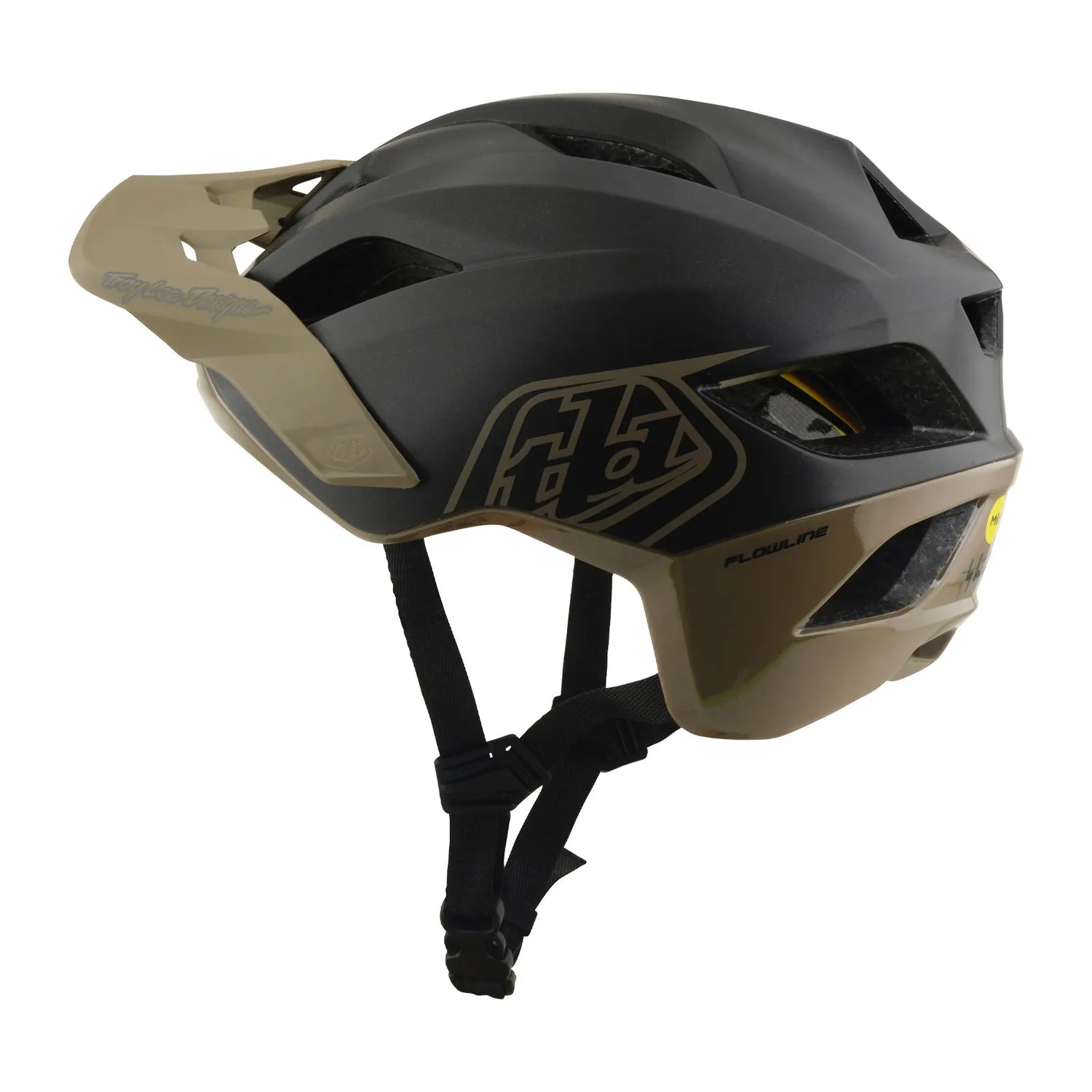 Troy Lee Designs Flowline Casco Bici Charcoal/Timber MIPS