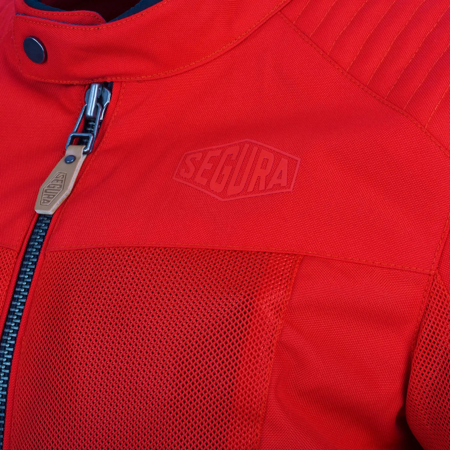 Segura Lady Dikinson Giubbotto Moto Rosso Tessuto Donna
