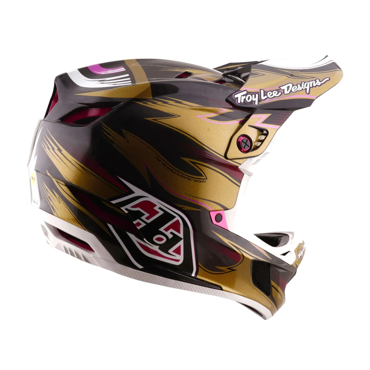 Troy Lee Designs D4 Carbon casco bici Cyclops Gold