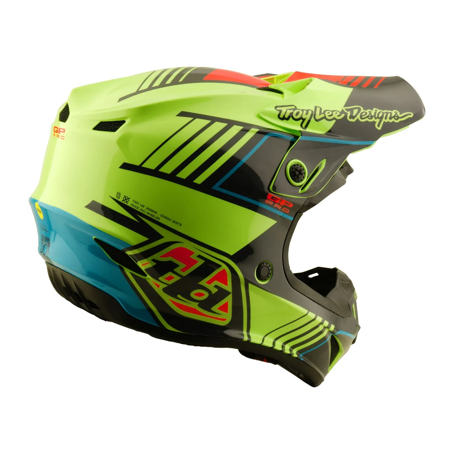 Troy Lee Designs GP Pro Segment casco moto Glo Yellow