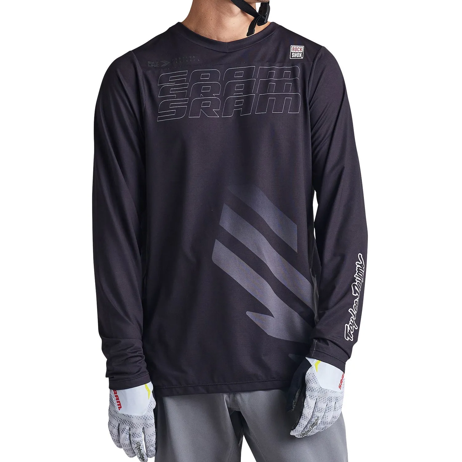 Troy Lee Designs Skyline LS SRAM Eagle One maglia MTB nera