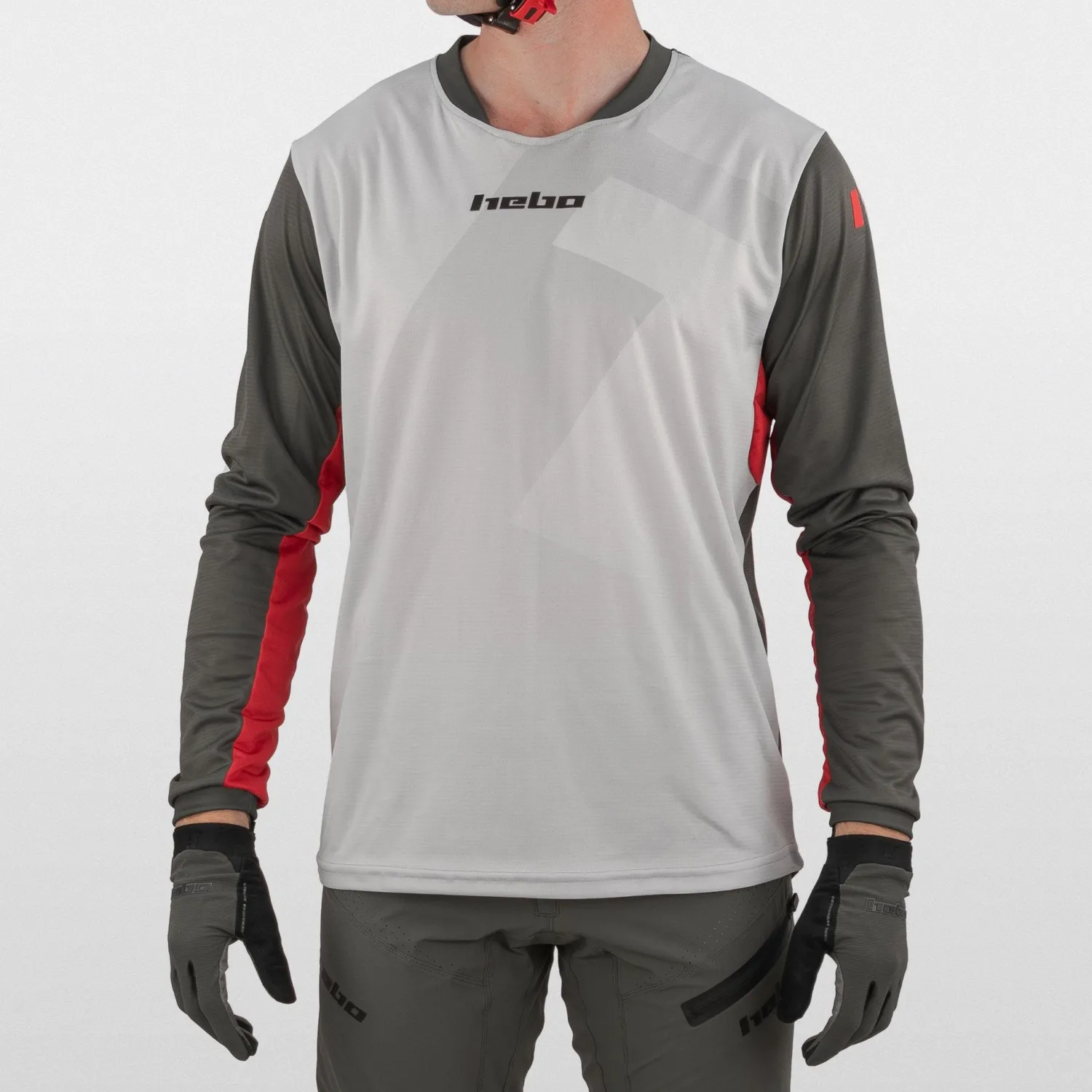 Hebo Tech HE2250G maglia trial grigia traspirante UPF50