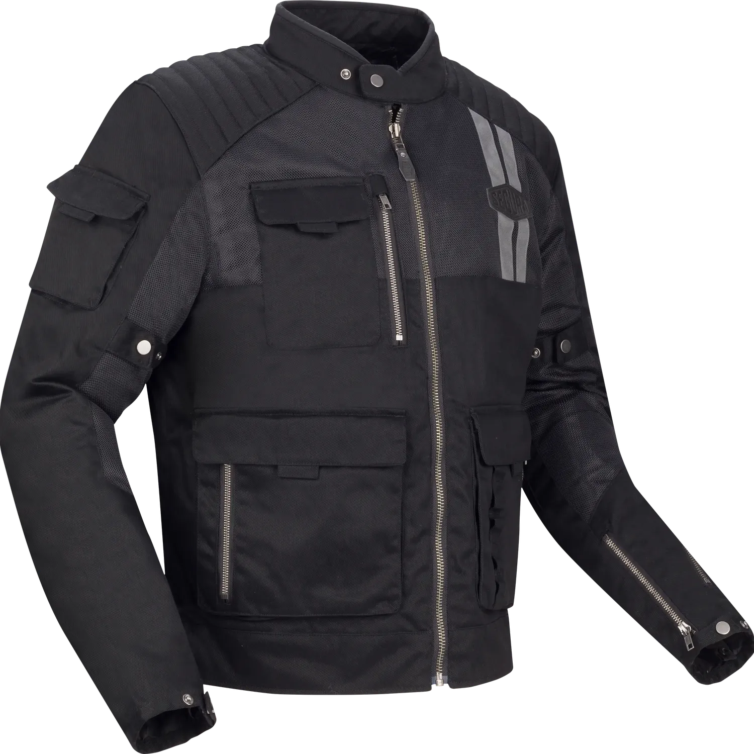 Segura Trevor giacca moto tessuto uomo nero 3 in 1
