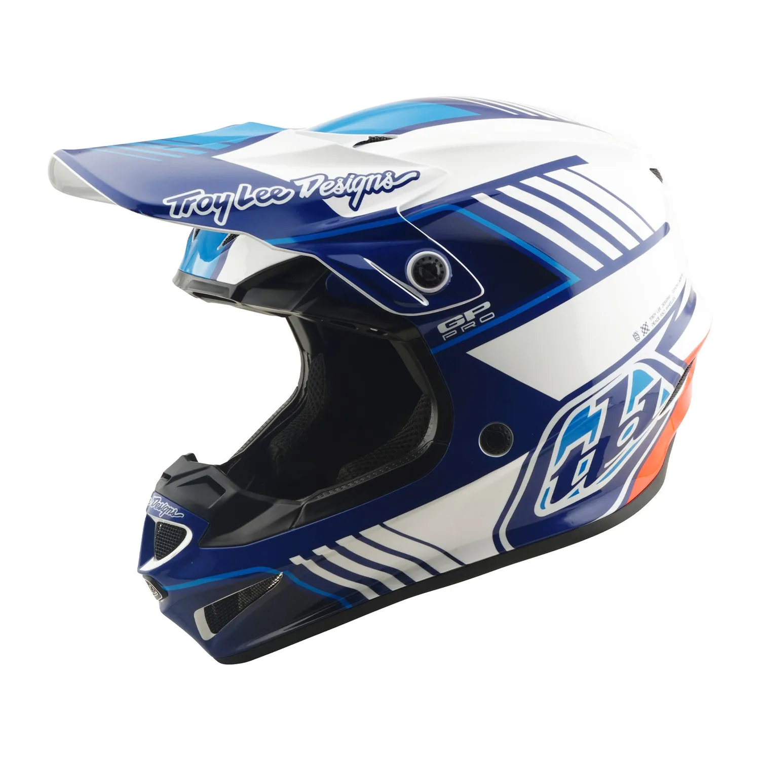 Troy Lee Designs GP Pro Segment casco moto Blu MIPS