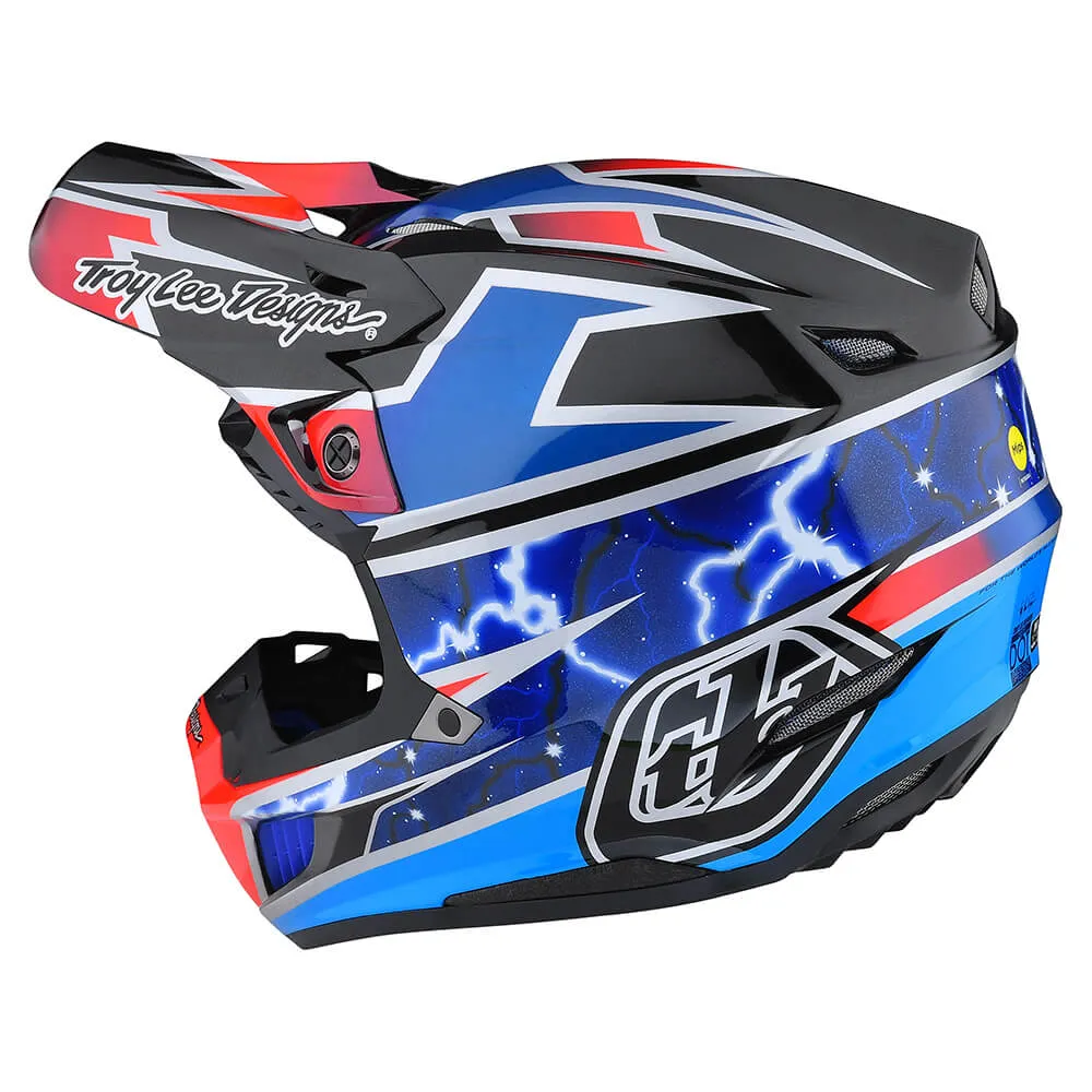 Troy Lee Designs SE5 Composite Lightning casco cross blu MIPS