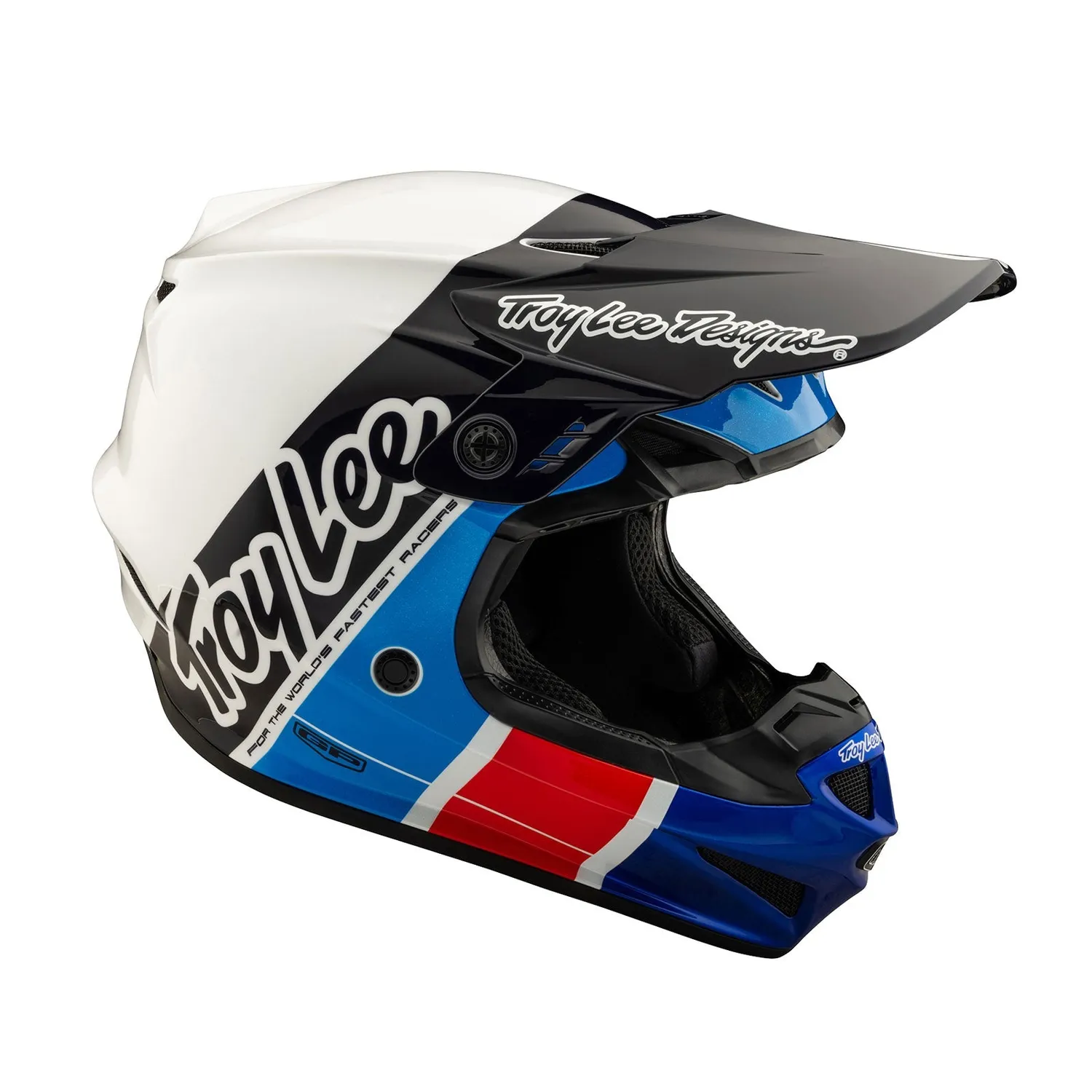 Troy Lee Designs GP Runner Blue casco moto blu