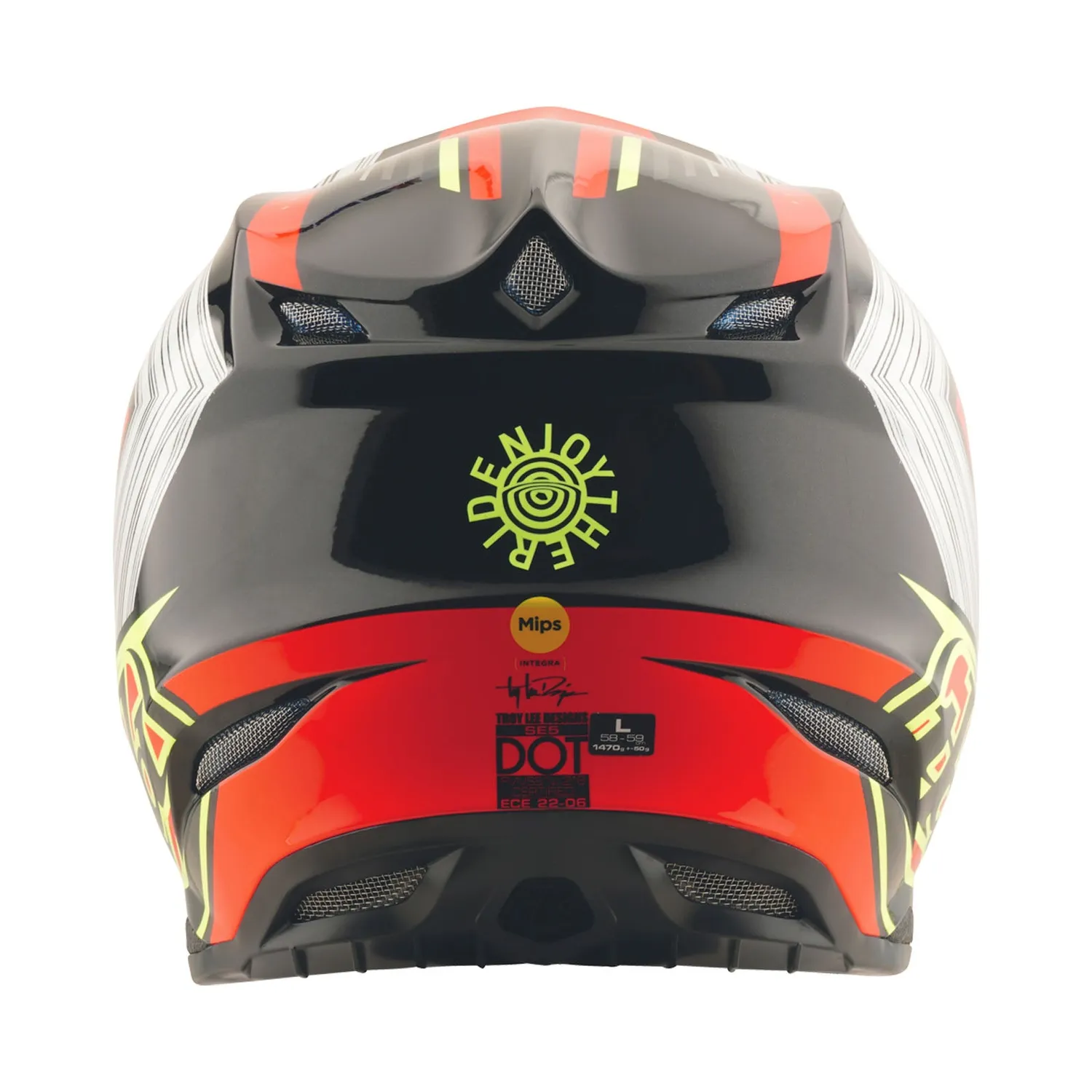 Troy Lee Designs SE5 Composite Stripes casco integrale nero